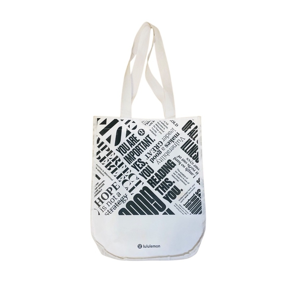 lululemon athletica White Tote Bag